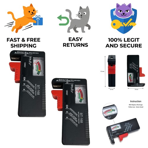 Durable abs battery tester - tester, –