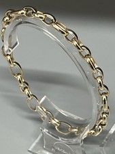 9ct GOLD HOLLOW BELCHER BRACELET