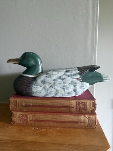 Vintage wooden mallard - vintage,