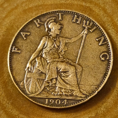 1904 farthing penny - farthing,