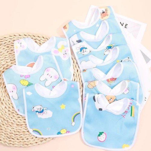 Baby bibs blue pink waterproof - baby,