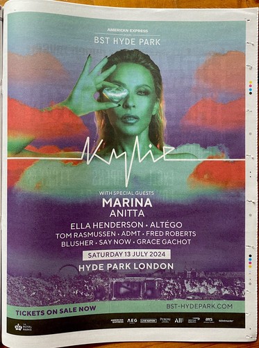 Kylie minogue tour date - minogue,