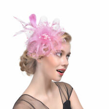 Elegant Feather Fascinator Headband for Ladies Wedding Royal Ascot Races NEW