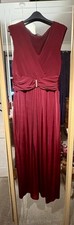 Debut Debenhams Women's Size 16 Wine Colour Evening  Dress