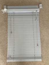 Grey Wooden Venetian Blind 61 x 96cm , Hardly Used, Working