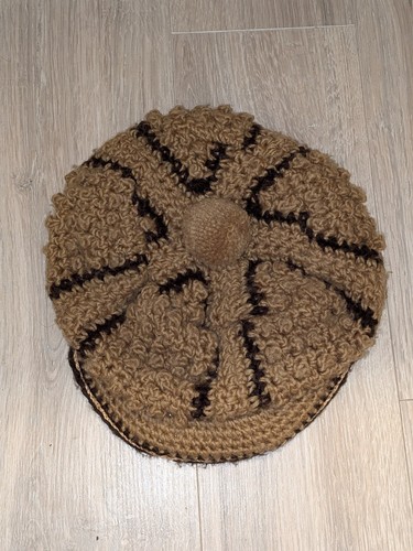 Vtg 70s handmade knit brown - vtg,