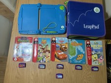 Leapfrog LeapPad Learning System with 5 Cartridges, Books + Carry Bag- READ INFO