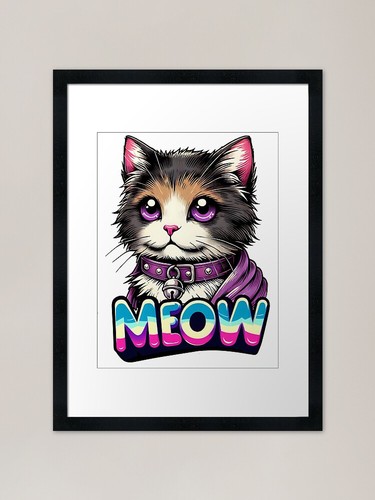 Beautiful kitten with the word
