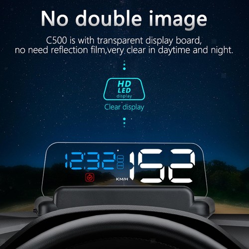 Head display over speed - up,