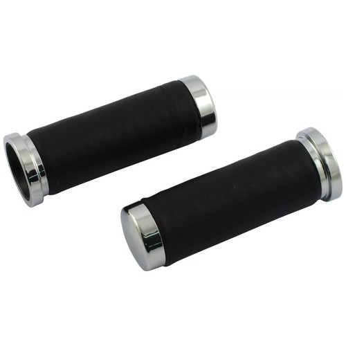 Black chrome grips yamaha - black, grips: