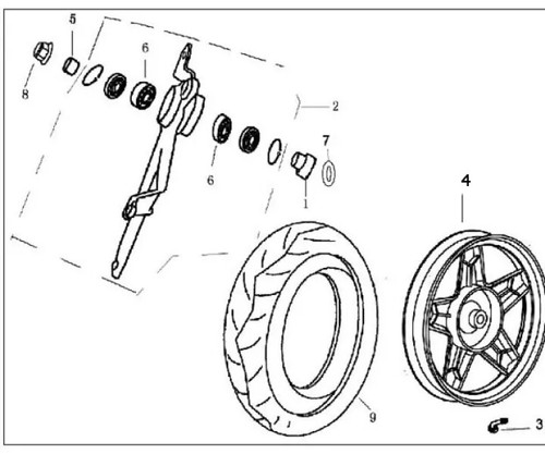 Sfm sachs wheel rim - sachs,