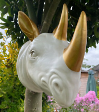 Rhino Head Hanging Sculpture