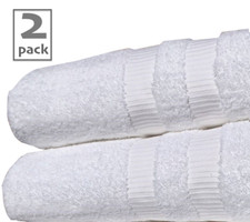 2 Pack White Bath Sheets Hotel