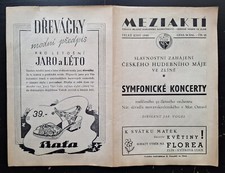 BATA SHOES AD, No. 25/1940, MEZIAKTI - VINTAGE CZECH WAR ERA THEATER PLAYBILL