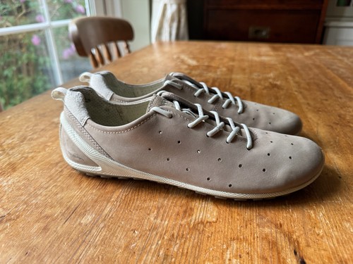 Ecco biom beige suede - biom, leather