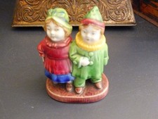 Old Vintage  Ceramic Boy & Girl Salt & Pepper Pots Made In Japan