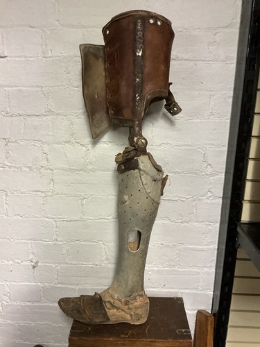 Antique prosthetic lower leg - antique,