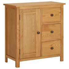 Cupboard 70x35x75 cm Solid Oak