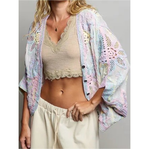 Pol pastel boho - crochet, lace