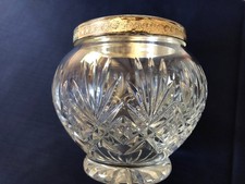 Crystal Cut Glass Rose Bowl