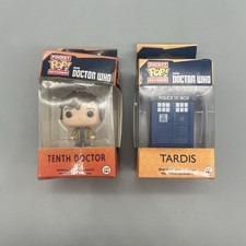 Funko Pocket Pop! BBC Doctor Who Tardis & Tenth Figure Time Machine Keychain