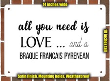 Metal sign braque francais - -,