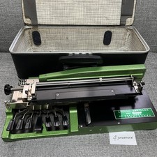 APOLLO BRAILLER Braille Typewriter Green Tested working from JP w/case battery