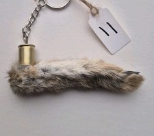 Stocking Filler - Lucky Rabbits Foot Keyring, Wiccan, Wicca, Goth, Charm LOT 11