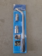 Extendable Wheel Brace Wrench 17 19 21 & 23mm Telescopic Car Van Socket Tyre Nut