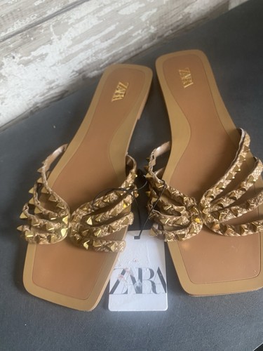 Zara studded sandals uk6 - studded,