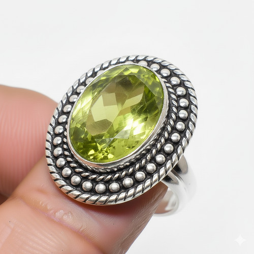 Green peridot gemstone 925 - peridot,
