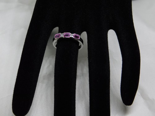 18ct white gold - white, pink