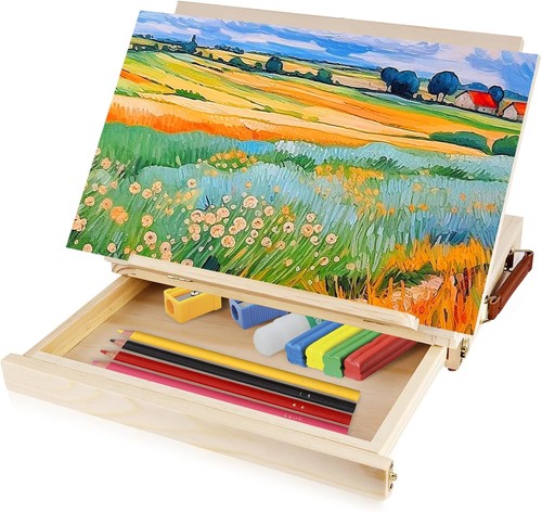 Wooden table easel with - wooden,
