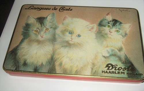 Droste chocolate tin kittens - chocolate,
