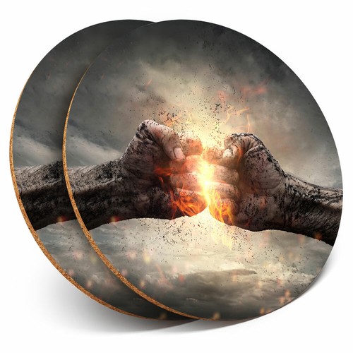 Coasters fire fist - -, bump
