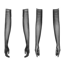 UK Women Mesh Sheer Long