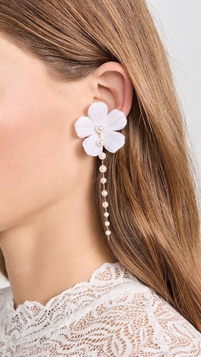 Shashi liaigre earrings white - liaigre,