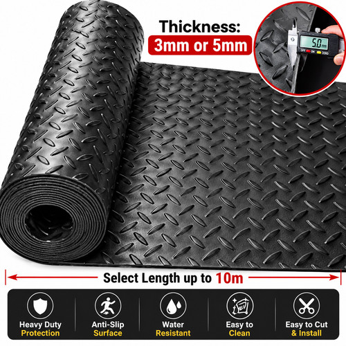 Garage rubber flooring matting - garage,