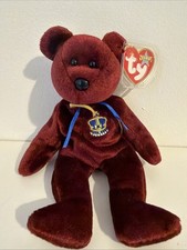 TY BEANIE BABY BEAR BUCKINGHAM - MINT CONDITION - RETIRED WITH TAGS