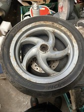 Gilera Runner 50/125/180 Front Wheel With Tyre (old Shape) (lugs Intact)