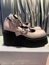 Lamoda Size 6 Brand New Pink “PERSUASIVE CHUNKY PLATFORM CREEPER SHOES”