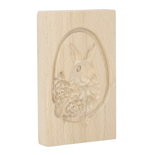 Wooden cookie mold flower - mold,