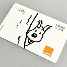 TinTin Snowy 2000 Vintage Art Card Rare Book Mark Memorabilia Retro Collectables