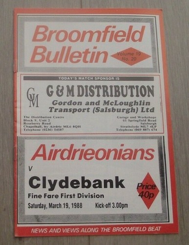 1987 airdrieonians v - (mar),