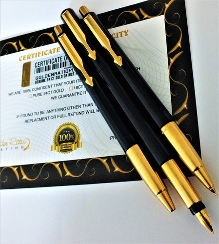 24ct gold plated - gold, pen