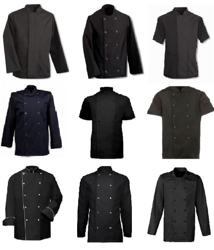 Black chefs jacket - chefs,