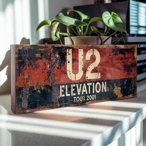 Elevation tour wooden sign - tour,