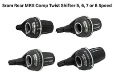 SRAM Twist Shifter MRX Comp 5,6,7 and 8 Speed Rear 2:1 Pull Ratio Black - H