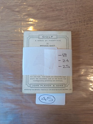 Ms45 cigarette card sets x1 - cigarette,