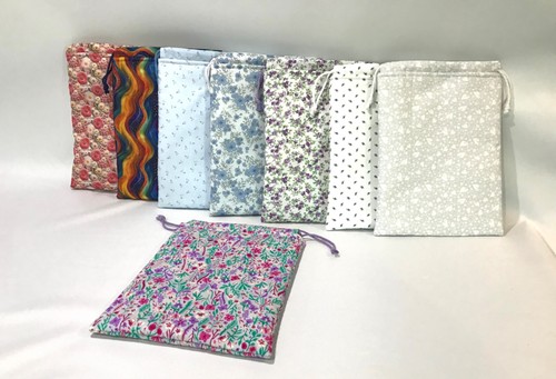 Handmade drawstring toiletry - handmade,